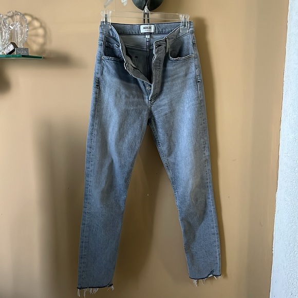 Agolde Pinch Waist Skinny in Interlude Size 265 Jeans Gray Wash 5 Pocket Denim - Picture 4 of 15